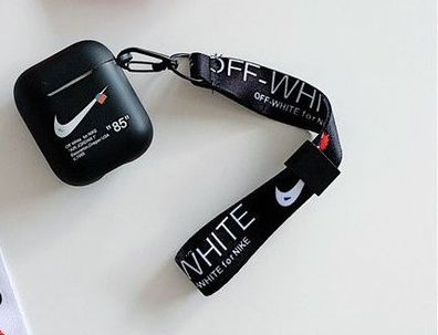Airpod case Hülle Nike offwhite Airpods 1/2 Airpods Pro Schutzhülle Schlüsselband