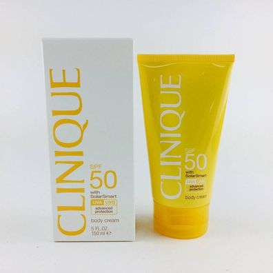 Clinique SPF 50 Body Cream with Solar Smart Sun Care Advanced Protection 150ml