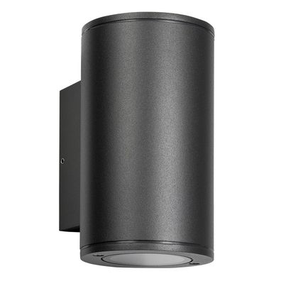 DOTLUX Wandleuchte Außenleuchte CONEtwin Up/ Down 2xGU10 IP54 grau