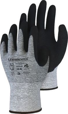 Leibwächter Graphit Recycle Polyester Handschuh mit Nitril Beschichtung Nr. HRLW560