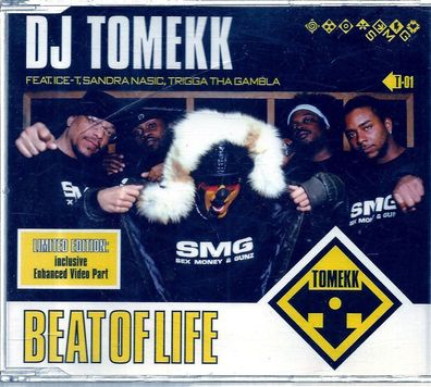 CD-Maxi: DJ Tomekk Feat. Ice-T, Sandra Nasic & Trigga Tha Gambla: Beat Of Life (2003)
