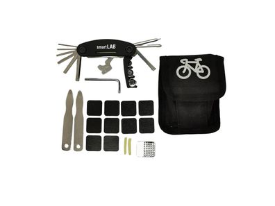 smartLAB biketoolkit2 Fahrradreparaturset 20-Teilig besteht aus Werkzeug und Rei