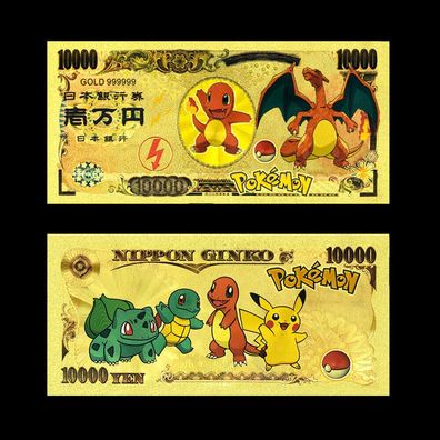Sammler Goldfolie Banknote Pokemon Glurak (CM475)
