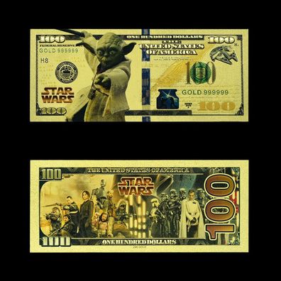 Sammler Goldfolie Banknote Master Yoda (CM480)