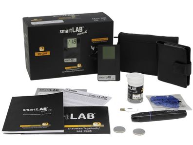 smartLAB mini nG (mmol/ L) Blutzuckermessgerät Bundel in Scheckkartenformat