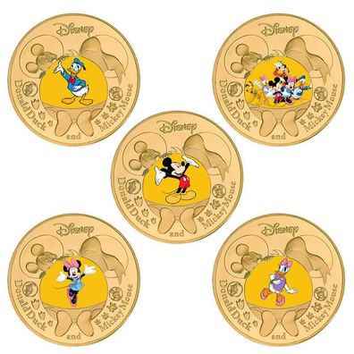 Schöne Zeichentrick Medaillen Mickey und Freunde (CM485)