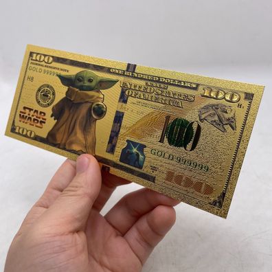 Sammelschein Goldfolie Banknote Grogu (CM487)