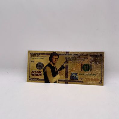 Sammelschein Goldfolie Banknote Han Solo (CM488)