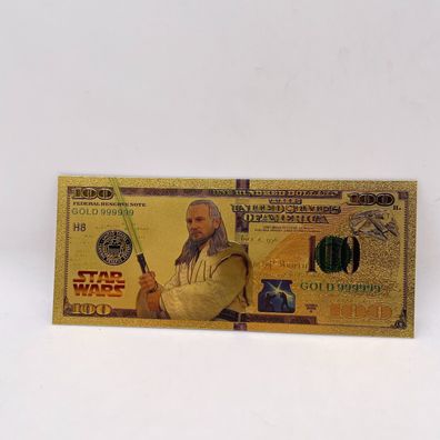 Sammelschein Goldfolie Banknote Qui-Gon (CM489)
