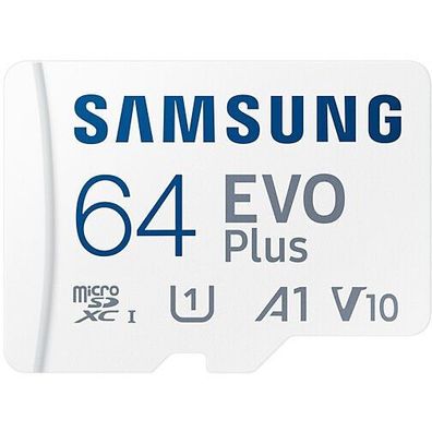 64GB Samsung EVO Plus MicroSDXC 130MB/ s + Adapter 8806092411142