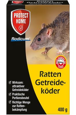 Protect Home Rodicum Ratten Getreideköder 600 g Rattengift