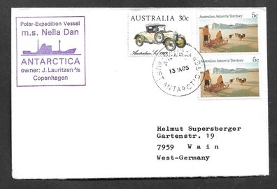 Schiffspost Australien Antarktis 2 Belege MS "Nella Dan"