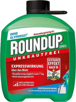 Roundup Express Unkrautfrei Anwendungsfertig Fertigmischung 5 L Kanister