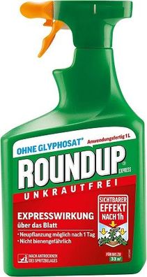 Roundup Express Unkrautfrei Anwendungsfertig 1 Liter Sprühflasche