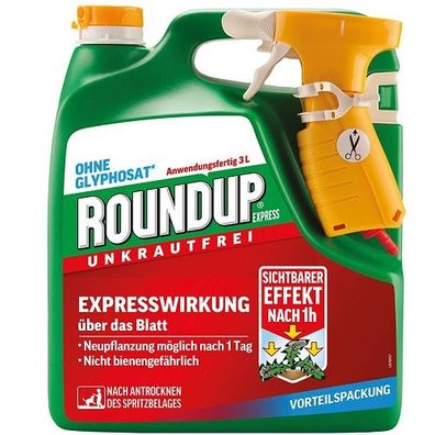 Roundup Express Unkrautfrei Anwendungsfertig Sprühsystem 3 Liter