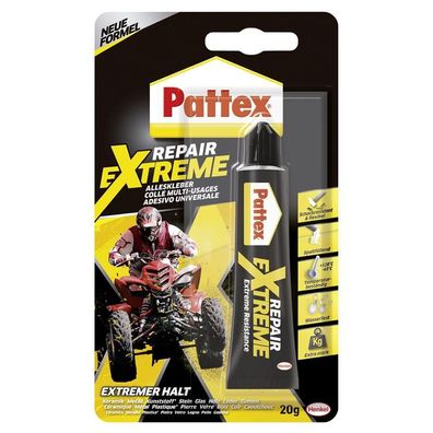 Pattex Repair Extreme 20g flexibler transparenter Alleskleber temperaturbest.