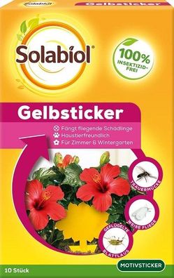Solabiol Gelbsticker 10 Stück Insektenabwehr Spezialleim ohne Insektizid