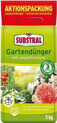 Substral Gartendünger mit Langzeitwirkung 5 kg für Obst, Gemüse, Blumen, Sträuch