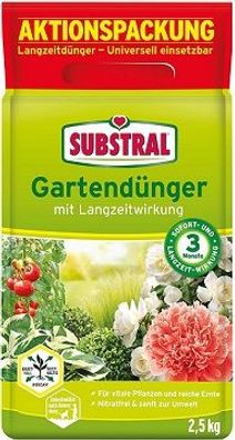Substral Gartendünger mit Langzeitwirkung für Obst, Gemüse, Blumen, Sträucher, K