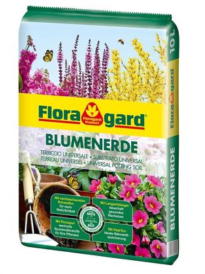 1,42€/ L) Floragard Blumenerde 10 L