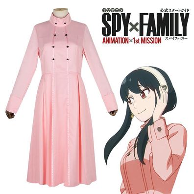 Anime SPY×FAMILY Yor Forger Cosplay Kostüm Damen Langes Kleid Set