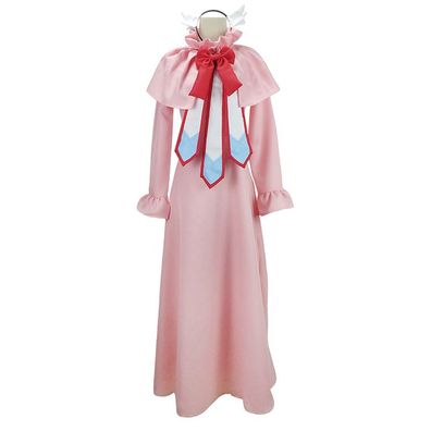 Damen FAIRY TAIL Mavis Vermilion Cosplay Kostüm Anime Langes Kleid Set