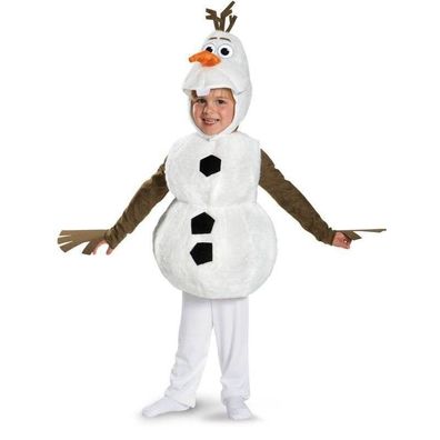 Kinder Frozen Olaf Party Cosplay Kostüme Cute Snowman bodysuit Set Overall Pyjamas