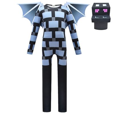 Spiel Minecraft Cosplay Kostüm Kinder Persönlichkeit Bodysuit Flügel Set