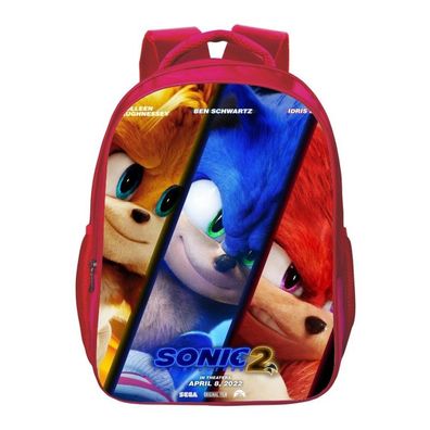 Kinder Sonic The Hedgehog Rucksack Tails Knuckles Sonic 3D Mädchen Schultasche