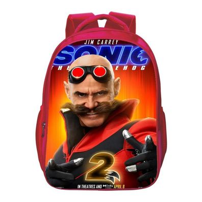 Kinder Sonic The Hedgehog Rucksack Eggman Stone Schultasche für Mädchen 30x16x40