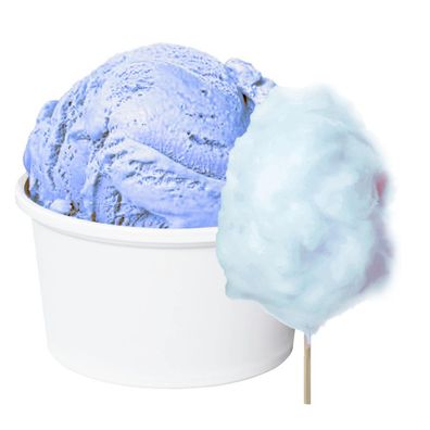 Blaue Zuckerwatte Low Carb Eis Vegan | Eispulver