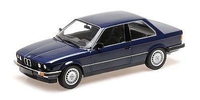 BMW Miniatur 323i (E30) - 1982 - blau 1:18
