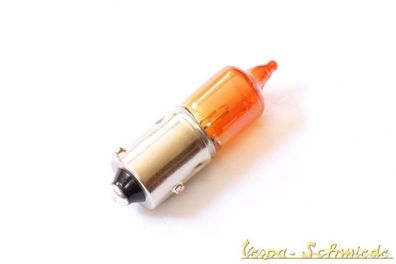 Glühlampe 12V / 6W / Baz9s - Orange Vespa Roller Scooter Blinker Lenkerblinker