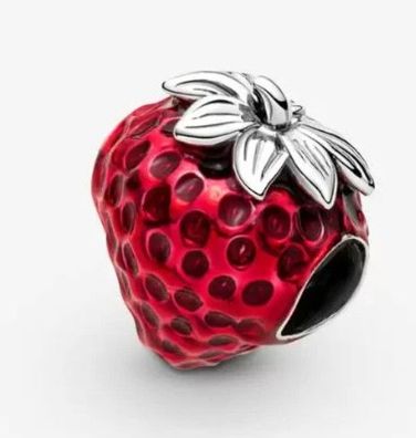 Pandora Erdbeere mit Samen Charm