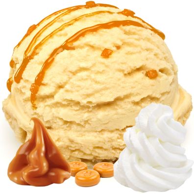 Sahne Karamell Butterscoutch Eis | Eispulver | Laktosefrei | Vegan | Keto | Gluten...
