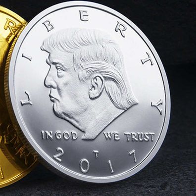 USA Medaille D. Trump von 2017 selten (CM494)