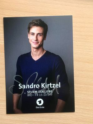 Sandro Kirtzel Sturm der Liebe Schauspieler AK orig. signiert - TV FILM #5344