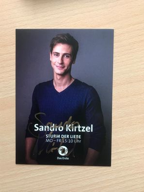 Sandro Kirtzel Sturm der Liebe Schauspieler AK orig. signiert - TV FILM #5341