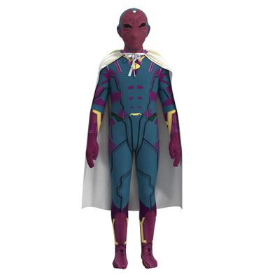 Kinder Marvel Super Hero Vision Cosplay Kostüm The Avengers Bodysuit Cos Gift