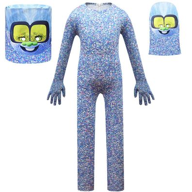 Kinder Trolls World Tour Tiny Diamond Cosplay Kostüm Persönlichkeit Bodysuit
