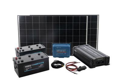 Insel Solaranlage-2500W Komplettset Plug & Play 24V / 230V SC24-2500W