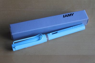 LAMY Füllhalter Safari: Farbe aquasky; Special Edition, M-Feder; OVP