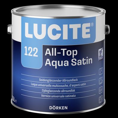 Lucite 122 All-Top Aqua Satin 0,75 Liter weiß