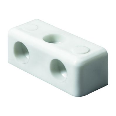 Eckverbinder Block 35 x 12 x 12mm Kunststoff weiß 20 Stück (0,10 EUR/ Stück)