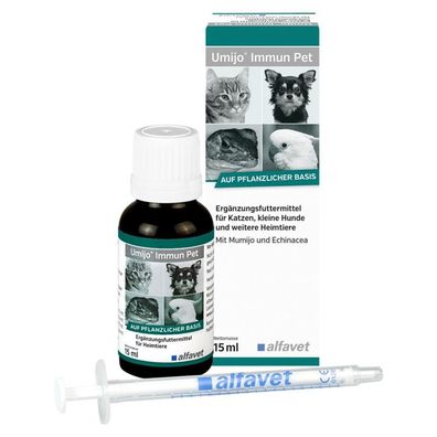 Alfavet Umijo® Immun Pet 15ml für Katzen, kleine Hunde und Heimtiere
