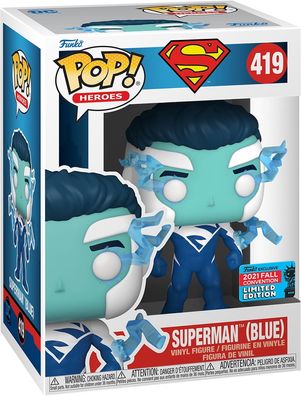 Superman - Superman (Blue) 419 2021 Fall Convention Limited Edition - Funko Pop!
