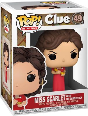 Clue - Miss Scarlet With The Candlestick 49 - Funko Pop! - Vinyl Figur