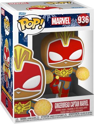 Marvel - Gingerbread Lebkuchen Captain Marvel 936 - Funko Pop! - Vinyl Figur