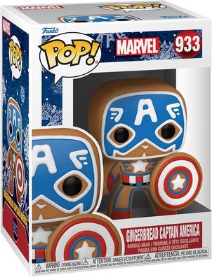 Marvel - Gingerbread Lebkuchen Captain America 933 - Funko Pop! - Vinyl Figur