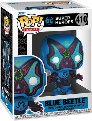 DC Super Heroes Dia de los - Blue Beetle 410 - Funko Pop! - Vinyl Figur
